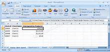 Bilde av et spreadsheet